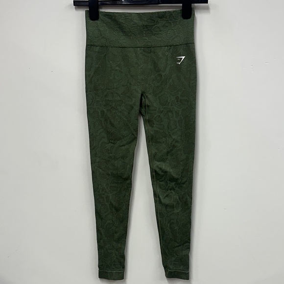 Gymshark Pants - Gymshark Olive Patterned Leggings 2